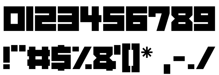 Neon Overdrive Font OTHER CHARS