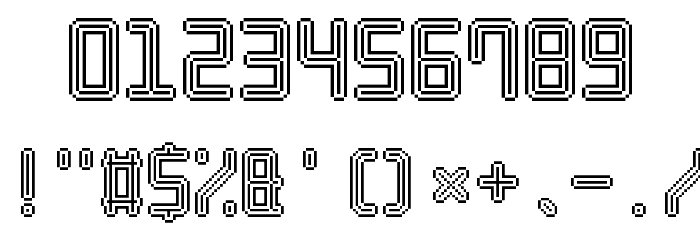 Neon Pixel-7 Font OTHER CHARS