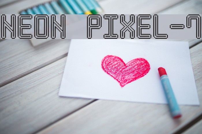 Neon Pixel-7 Font examples