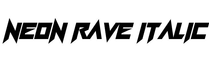 Neon Rave Italic  baixar fontes gratis