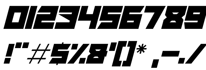 Neon Rave Italic Font OTHER CHARS