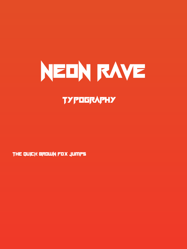 Neon Rave Poster