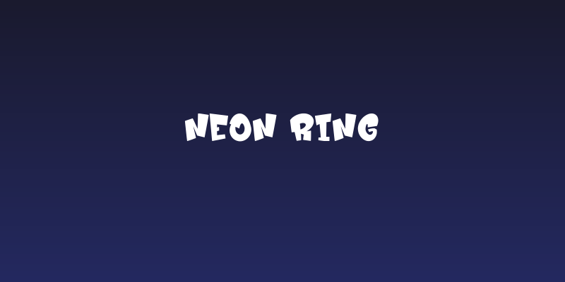Neon Ring Social Header