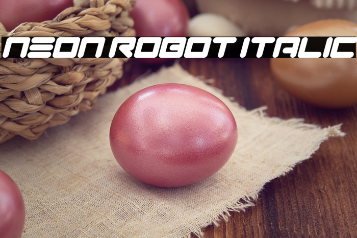 Neon Robot Italic Example 3