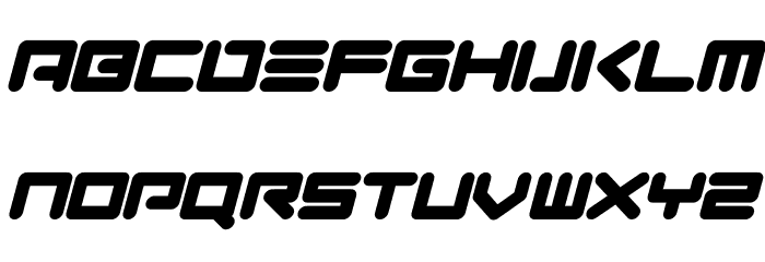 Neon Robot Italic Font LOWERCASE