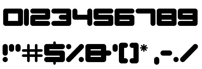 Neon Robot Font OTHER CHARS