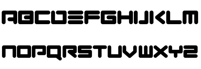 Neon Robot Font LOWERCASE