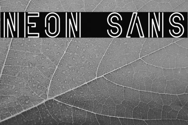 Neon Sans Font examples
