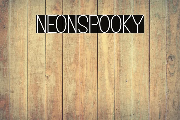 Neon Spooky Example 1