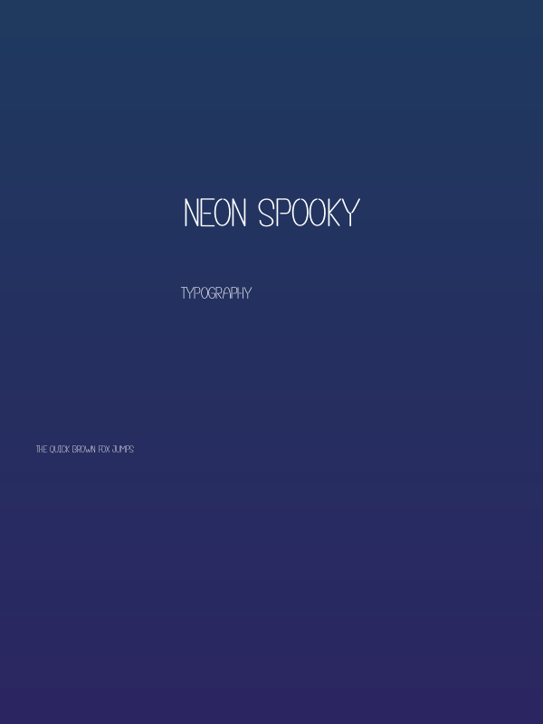 Neon Spooky Poster