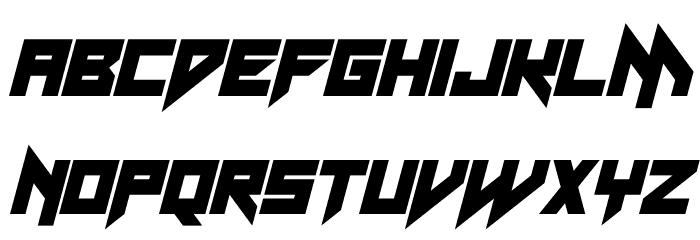 Neon Vampire Italic Font LOWERCASE