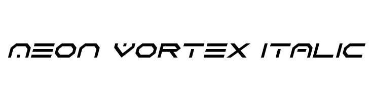 Neon Vortex Italic  Free Fonts Download