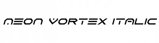 Neon Vortex Italic  Descarca Fonturi Gratis