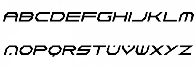 Neon Vortex Italic 字体 大写