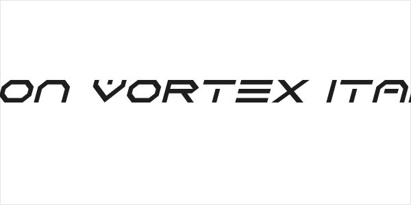Neon Vortex Italic Logo