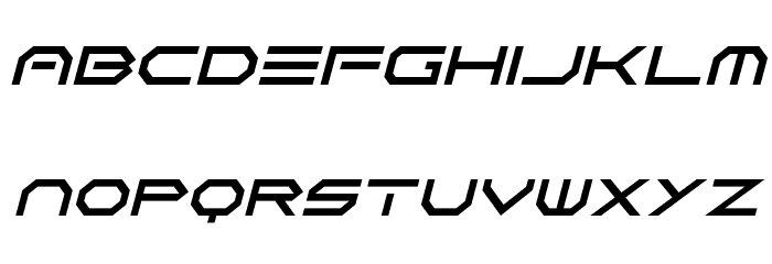 Neon Vortex Italic Font LOWERCASE