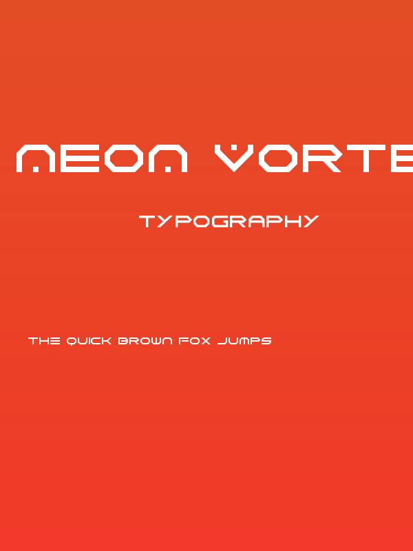 Neon Vortex Poster
