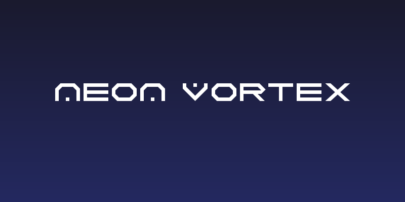 Neon Vortex Social Header