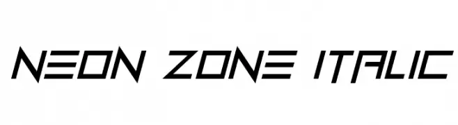 Neon Zone Italic  Descarca Fonturi Gratis
