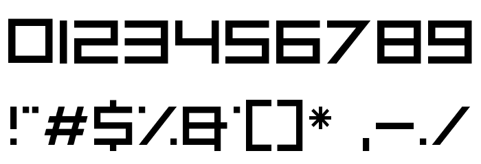 Neon Zone Font OTHER CHARS
