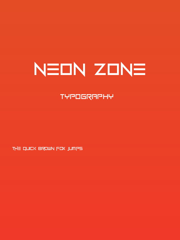 Neon Zone Poster