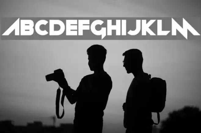 Neon machine Font examples