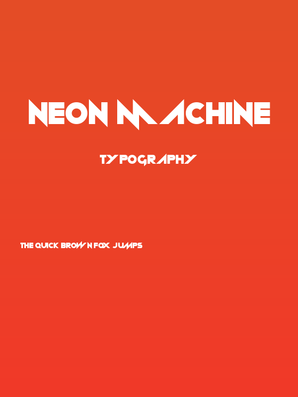 Neon machine Poster