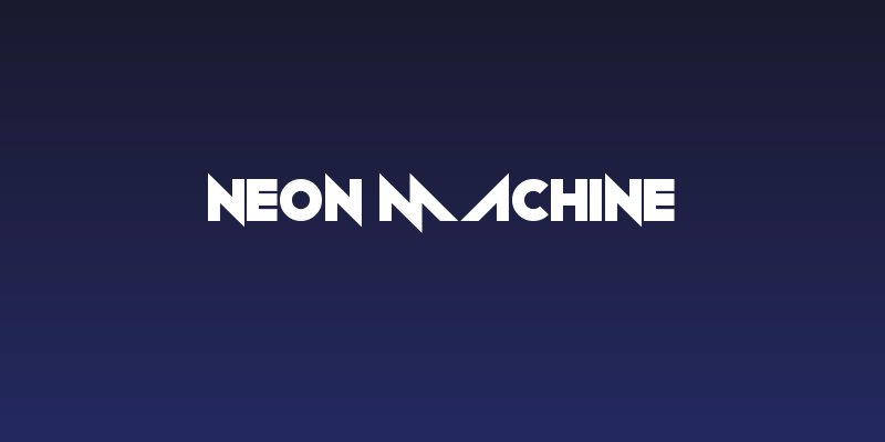 Neon machine Social Header