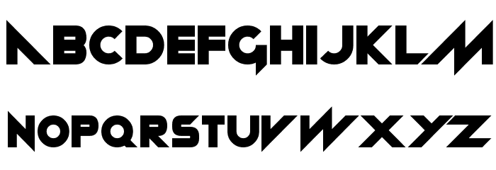 Neon machine Font LOWERCASE