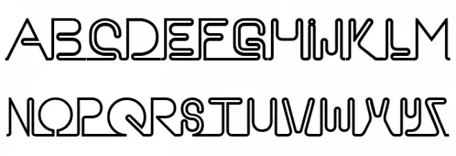 Neon Schriftart Groß