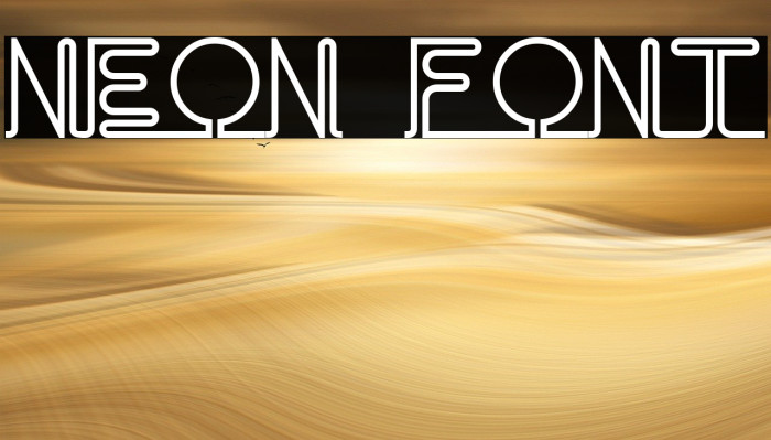 Neon Font examples