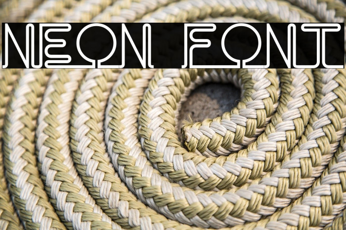 Neon Font examples