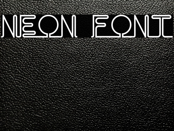 Neon Font examples