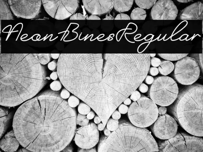 NeonBinesRegular Font examples