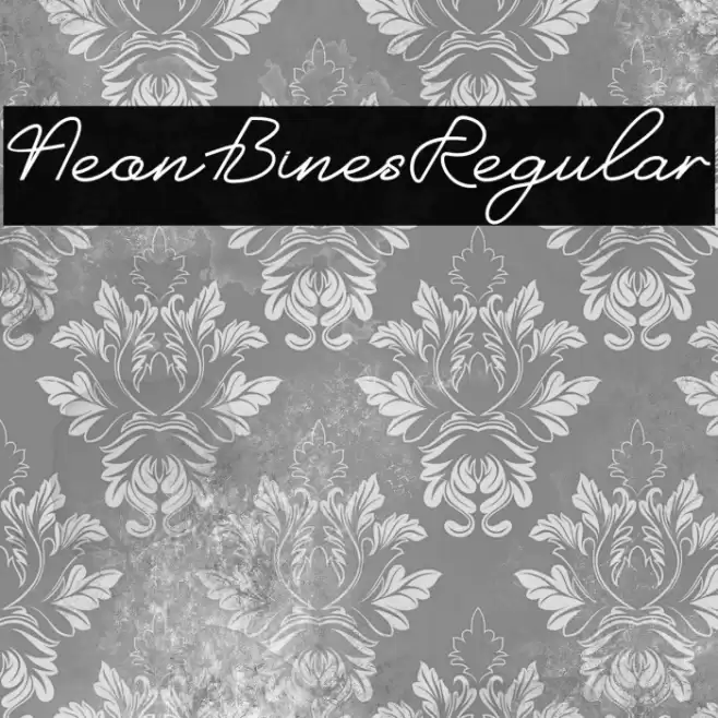 NeonBinesRegular Font examples