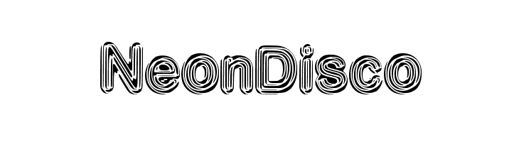 NeonDisco  フリーフォントのダウンロード
