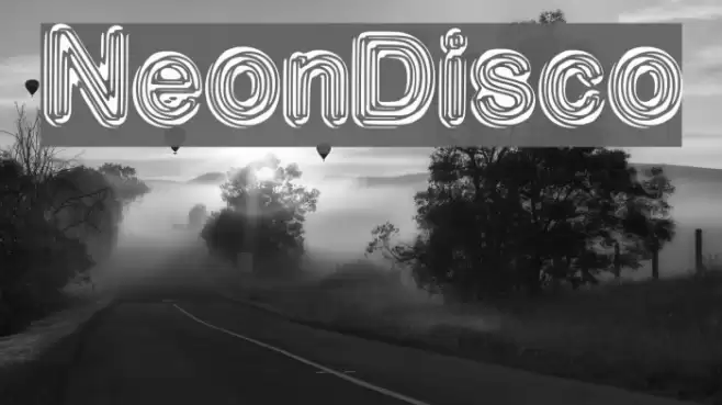 NeonDisco Font examples