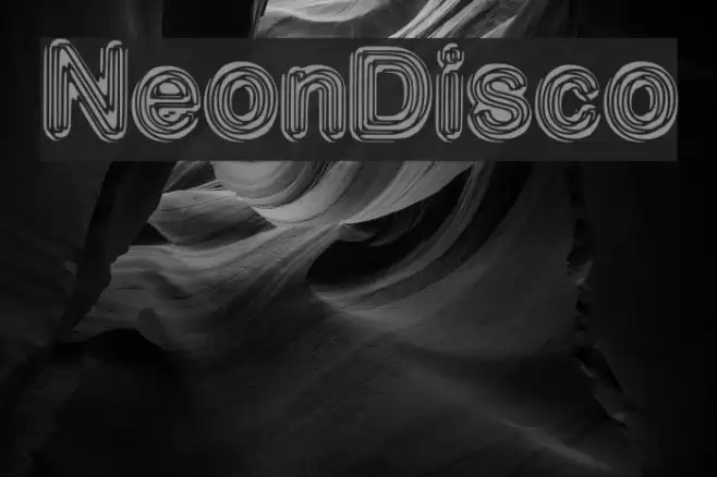 NeonDisco Font examples