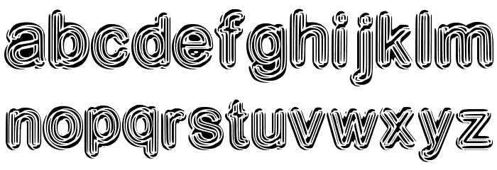 NeonDisco Font LOWERCASE