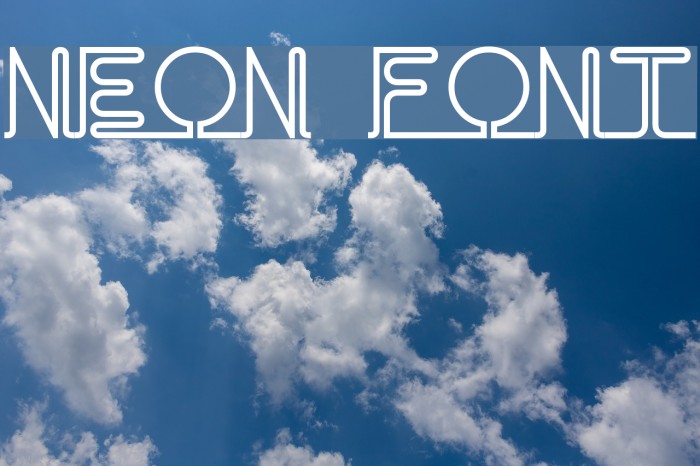 Neon Font examples
