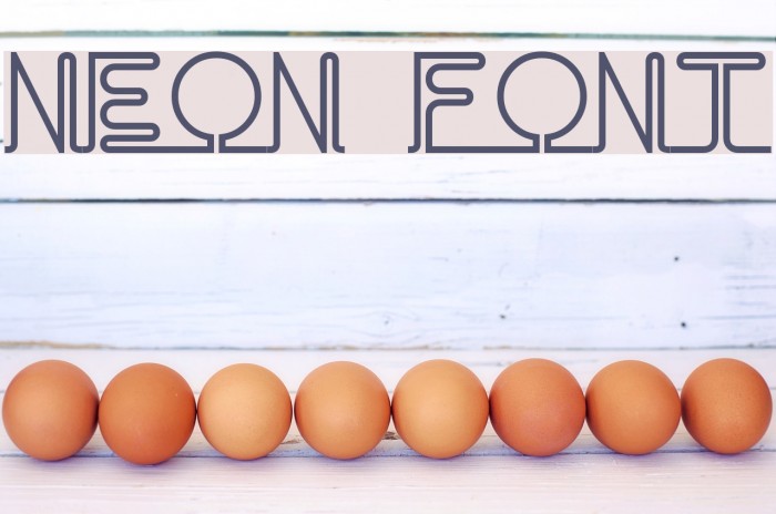 Neon Font examples