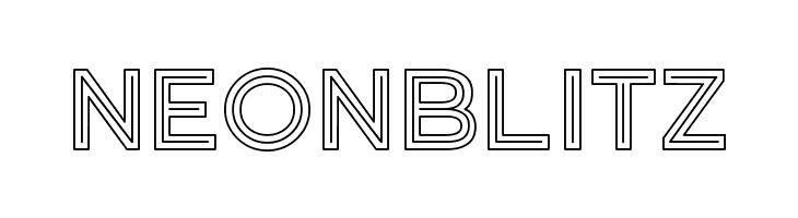 Neonblitz  フリーフォントのダウンロード