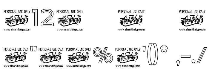 Neonblitz Font OTHER CHARS