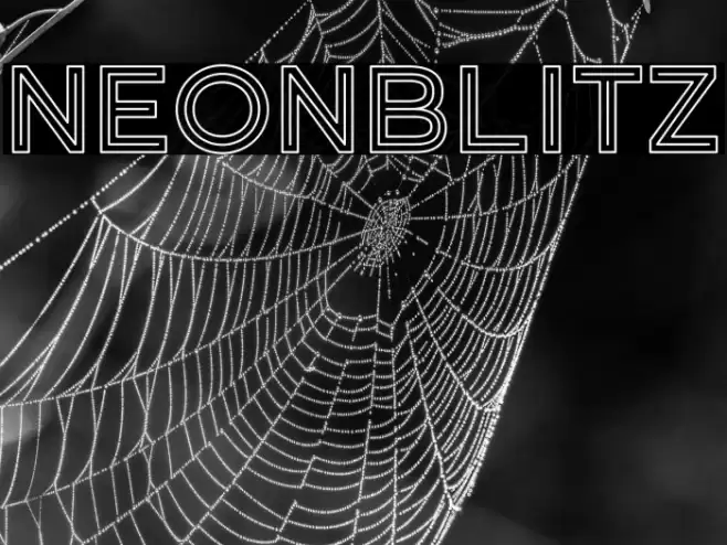 Neonblitz Font examples