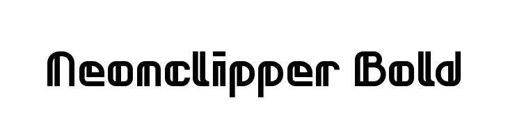 Neonclipper Bold  Frei Schriftart Herunterladen