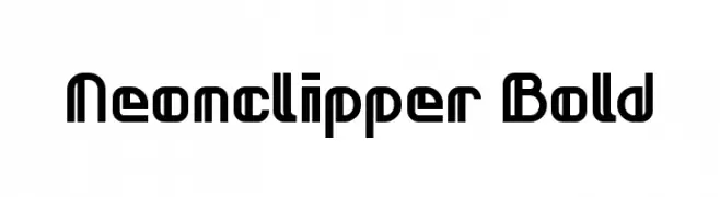 Neonclipper Bold  Скачать бесплатные шрифты