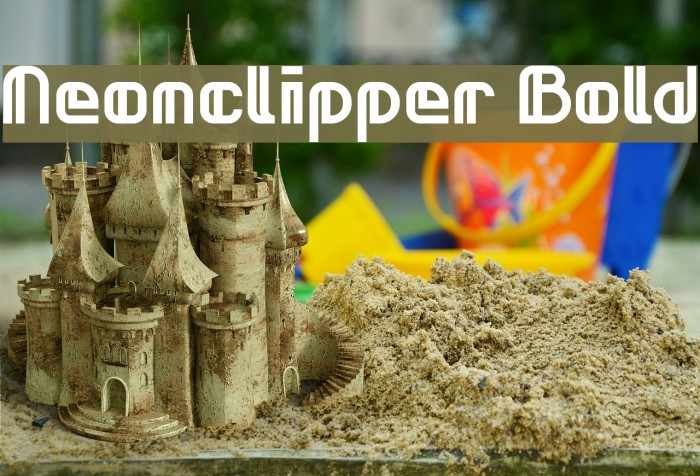 Neonclipper Bold Font examples