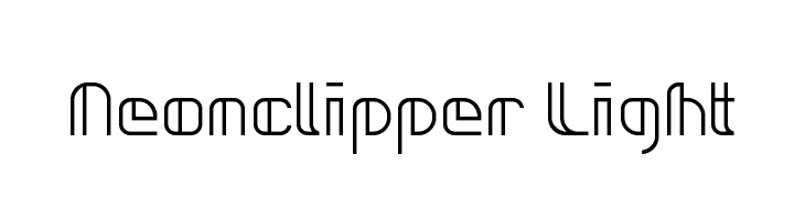 Neonclipper Light  Free Fonts Download