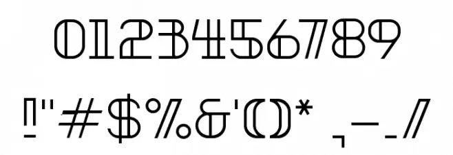 Neonclipper Light Font OTHER CHARS