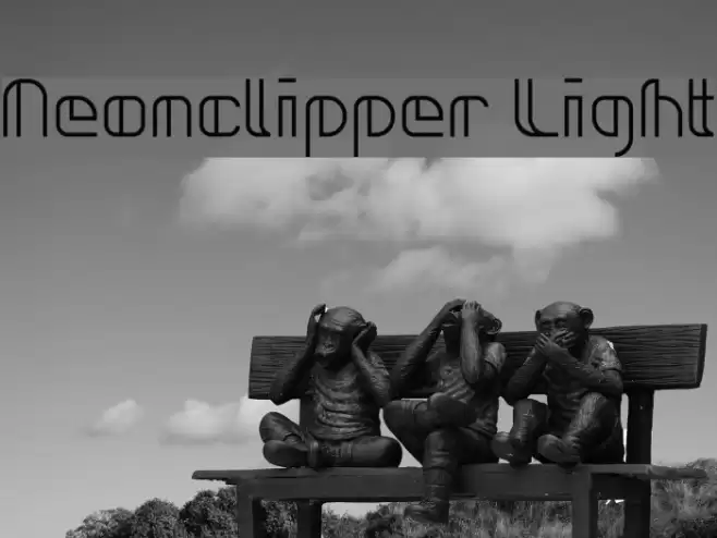 Neonclipper Light Font examples